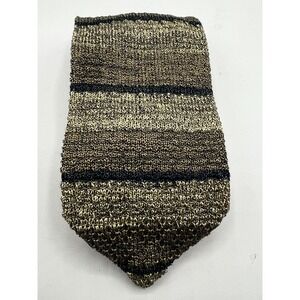 Marks & Spencer Knitted 100% Silk Mens Tie Multicolor‎ Italy L:54.5" W:3.5"